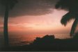 [Sunset from our HalePōhaku lānai] 