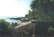  [Our beach and bay from seawall gate at Hale Pōhaku] 