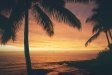  [Sunset afterglow from our HalePōhaku lānai] 