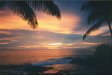  [Sunset from our HalePōhaku lānai] 